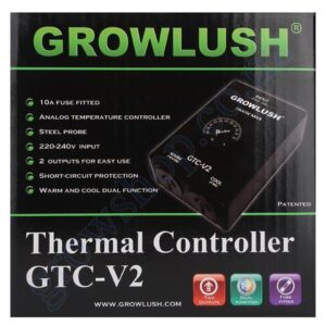 GROWLUSH DUAL THERMAL CONTROLLER HEAT + COOL (10A) GTC-V2 Hydro Kingdom